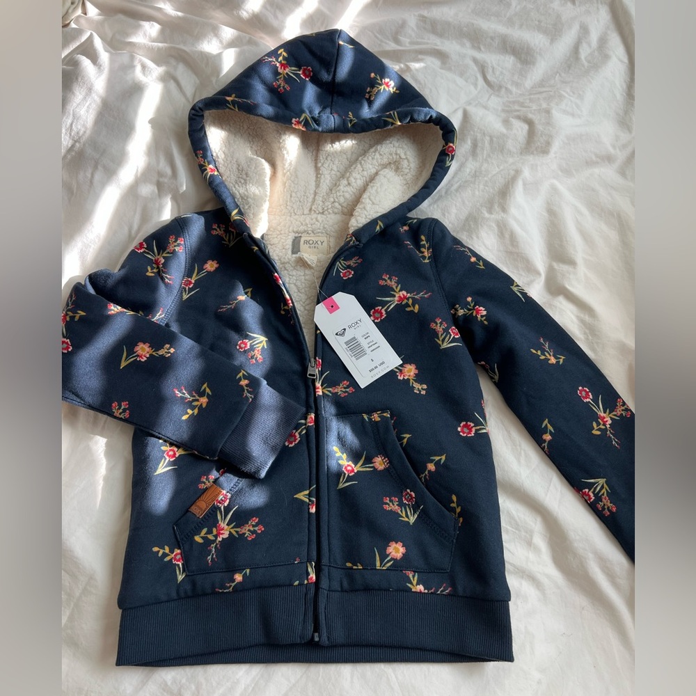 NWT Roxy Girl Sherpa jacket size 5